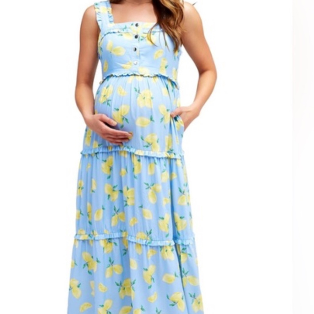 Nom Maternity Lemon Dress